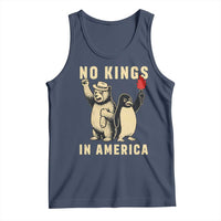 Funny Bear And Penguin Protest Tank Top No Kings In America