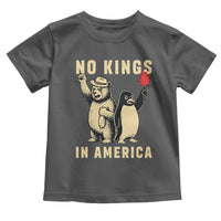 Funny Bear And Penguin Protest Toddler T Shirt No Kings In America