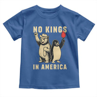 Funny Bear And Penguin Protest Toddler T Shirt No Kings In America