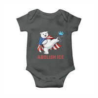 Abolish Ice Baby Onesie Funny Polar Bear Kicking Crown