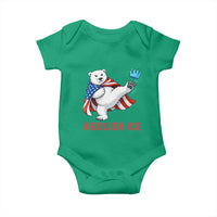 Abolish Ice Baby Onesie Funny Polar Bear Kicking Crown