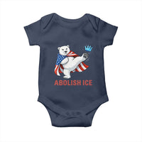 Abolish Ice Baby Onesie Funny Polar Bear Kicking Crown