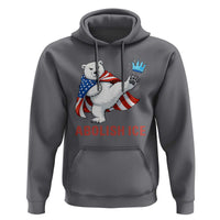 Abolish Ice Hoodie Funny Polar Bear Kicking Crown