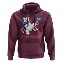 Abolish Ice Hoodie Funny Polar Bear Kicking Crown