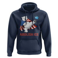 Abolish Ice Hoodie Funny Polar Bear Kicking Crown