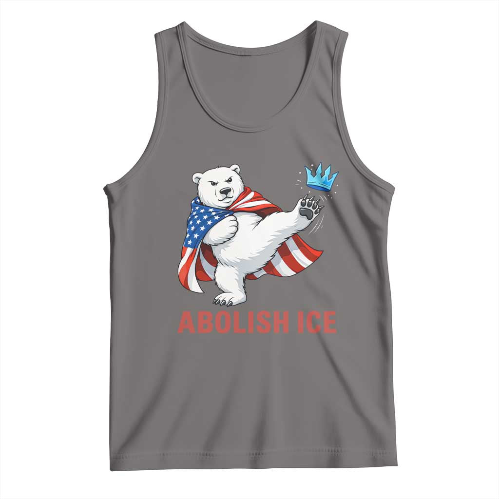 Abolish Ice Tank Top Funny Polar Bear Kicking Crown