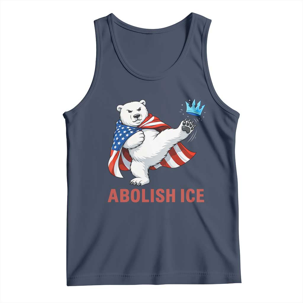Abolish Ice Tank Top Funny Polar Bear Kicking Crown