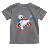 Abolish Ice Toddler T Shirt Funny Polar Bear Kicking Crown