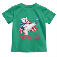 Abolish Ice Toddler T Shirt Funny Polar Bear Kicking Crown