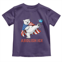 Abolish Ice Toddler T Shirt Funny Polar Bear Kicking Crown