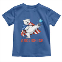 Abolish Ice Toddler T Shirt Funny Polar Bear Kicking Crown