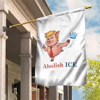 Protest Pig Kicking Icy Crown Garden Flag Political Humor Gift