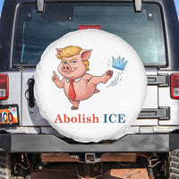 Protest Pig Kicking Icy Crown Spare Tire Cover Political Humor Gift