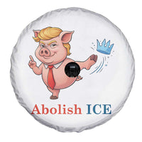 Protest Pig Kicking Icy Crown Spare Tire Cover Political Humor Gift