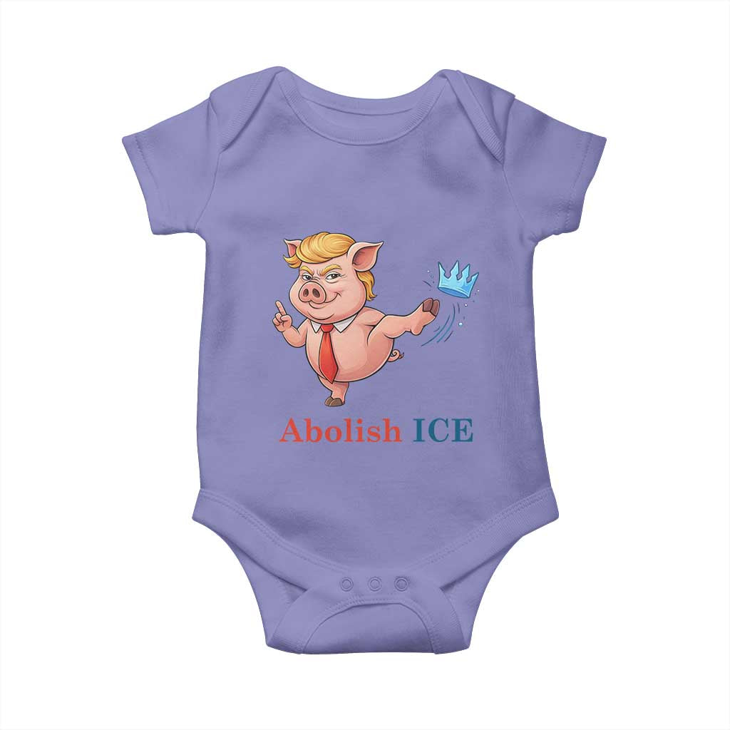 Protest Pig Kicking Icy Crown Baby Onesie Political Humor Gift