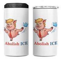 Protest Pig Kicking Icy Crown 4 in 1 Can Cooler Tumbler Political Humor Gift