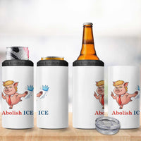 Protest Pig Kicking Icy Crown 4 in 1 Can Cooler Tumbler Political Humor Gift