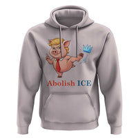 Protest Pig Kicking Icy Crown Hoodie Political Humor Gift
