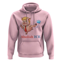 Protest Pig Kicking Icy Crown Hoodie Political Humor Gift