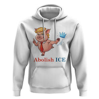 Protest Pig Kicking Icy Crown Hoodie Political Humor Gift