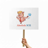 Protest Pig Kicking Icy Crown Protest Sign Political Humor Gift