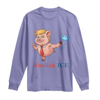 Protest Pig Kicking Icy Crown Long Sleeve Shirt Political Humor Gift
