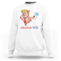 Protest Pig Kicking Icy Crown Sweatshirt Political Humor Gift