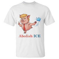 Protest Pig Kicking Icy Crown T Shirt Political Humor Gift