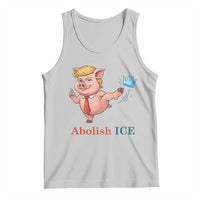 Protest Pig Kicking Icy Crown Tank Top Political Humor Gift
