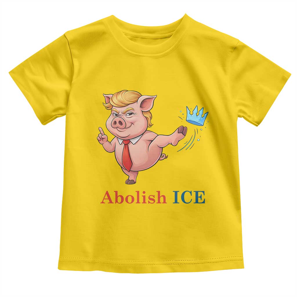 Protest Pig Kicking Icy Crown Toddler T Shirt Political Humor Gift