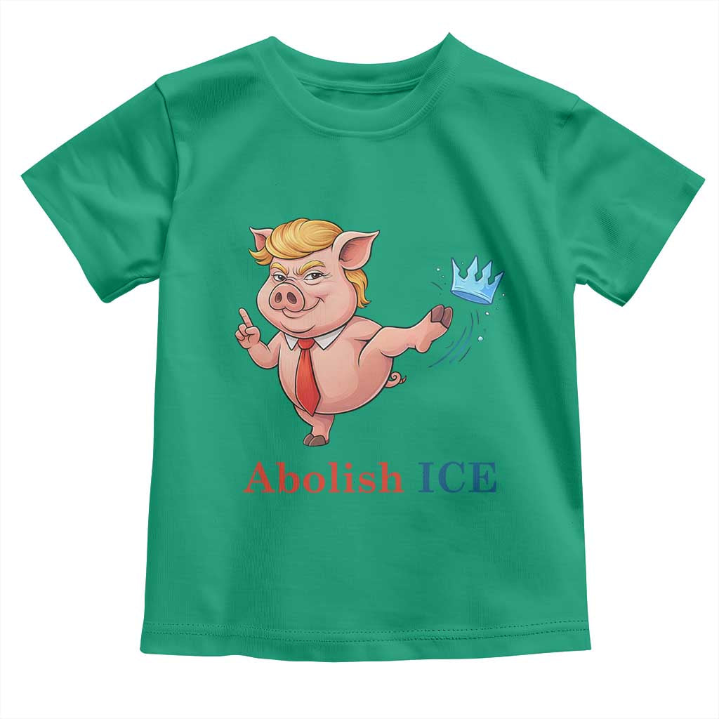 Protest Pig Kicking Icy Crown Toddler T Shirt Political Humor Gift