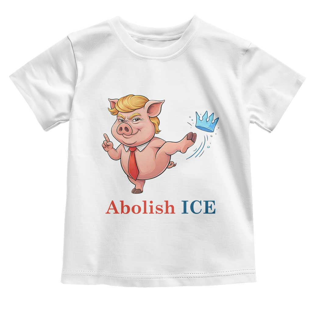 Protest Pig Kicking Icy Crown Toddler T Shirt Political Humor Gift