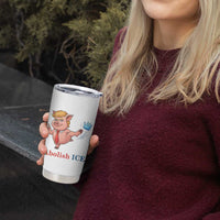 Protest Pig Kicking Icy Crown Tumbler Cup Political Humor Gift