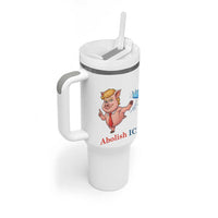 Protest Pig Kicking Icy Crown Tumbler With Handle Political Humor Gift