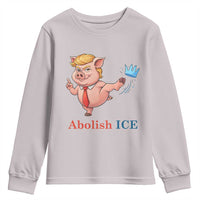 Protest Pig Kicking Icy Crown Youth Sweatshirt Political Humor Gift