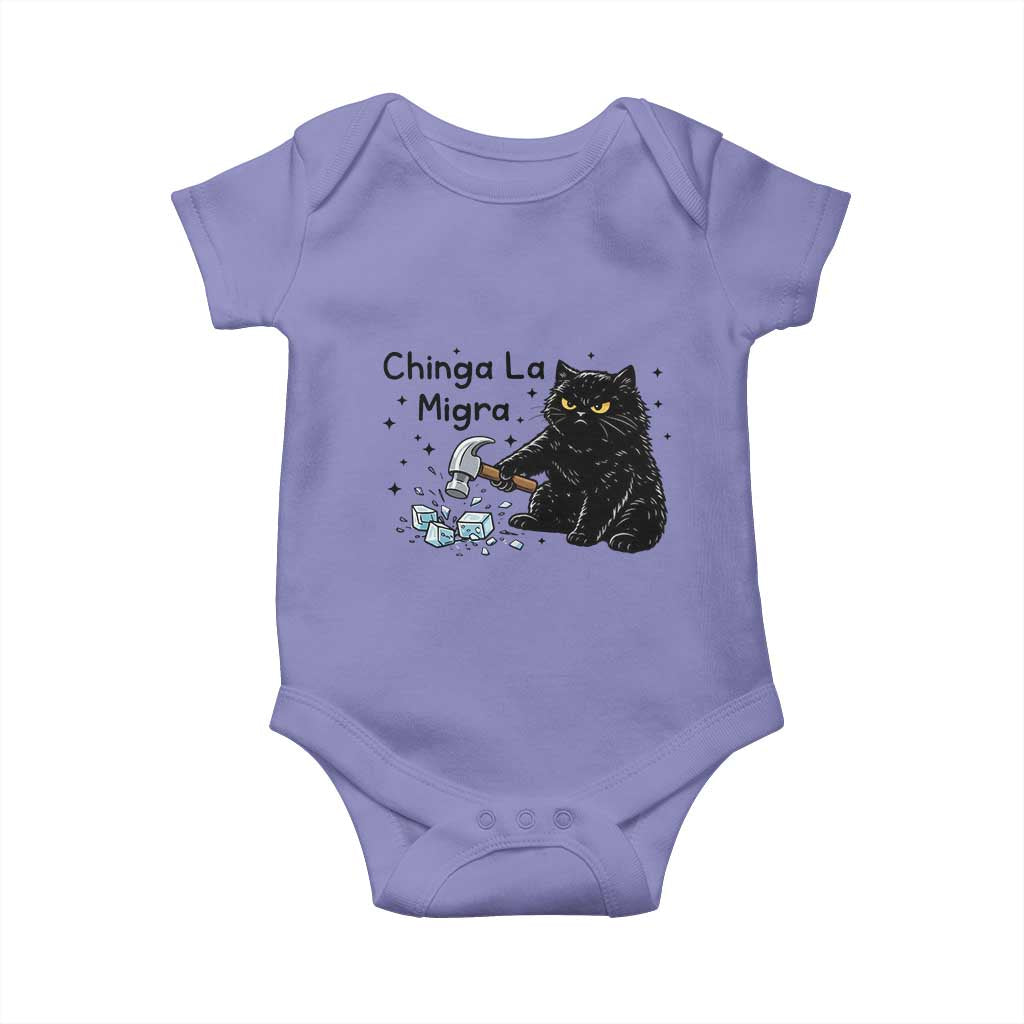 Chinga La Migra Baby Onesie Funny Cat Immigration Support