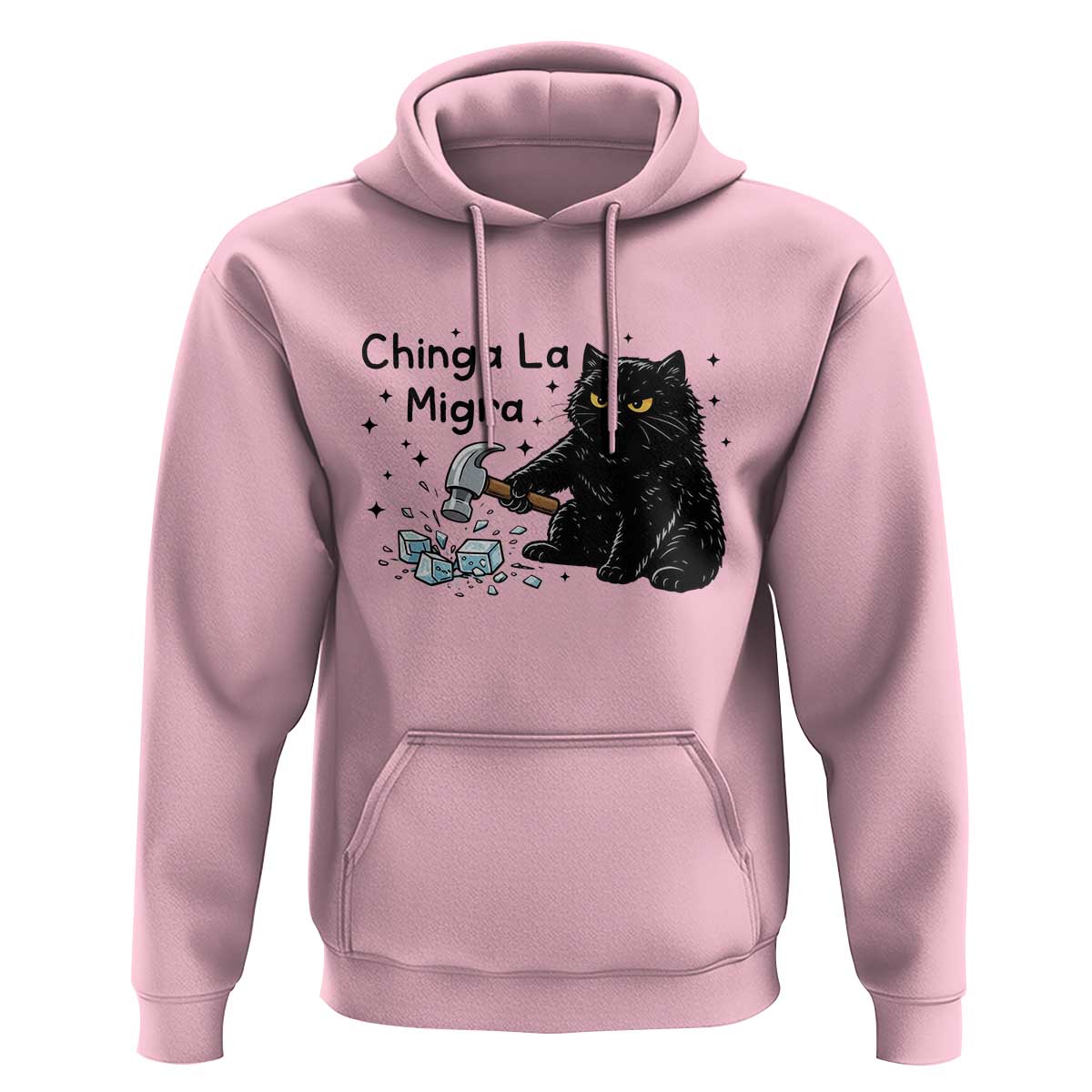 Chinga La Migra Hoodie Funny Cat Immigration Support