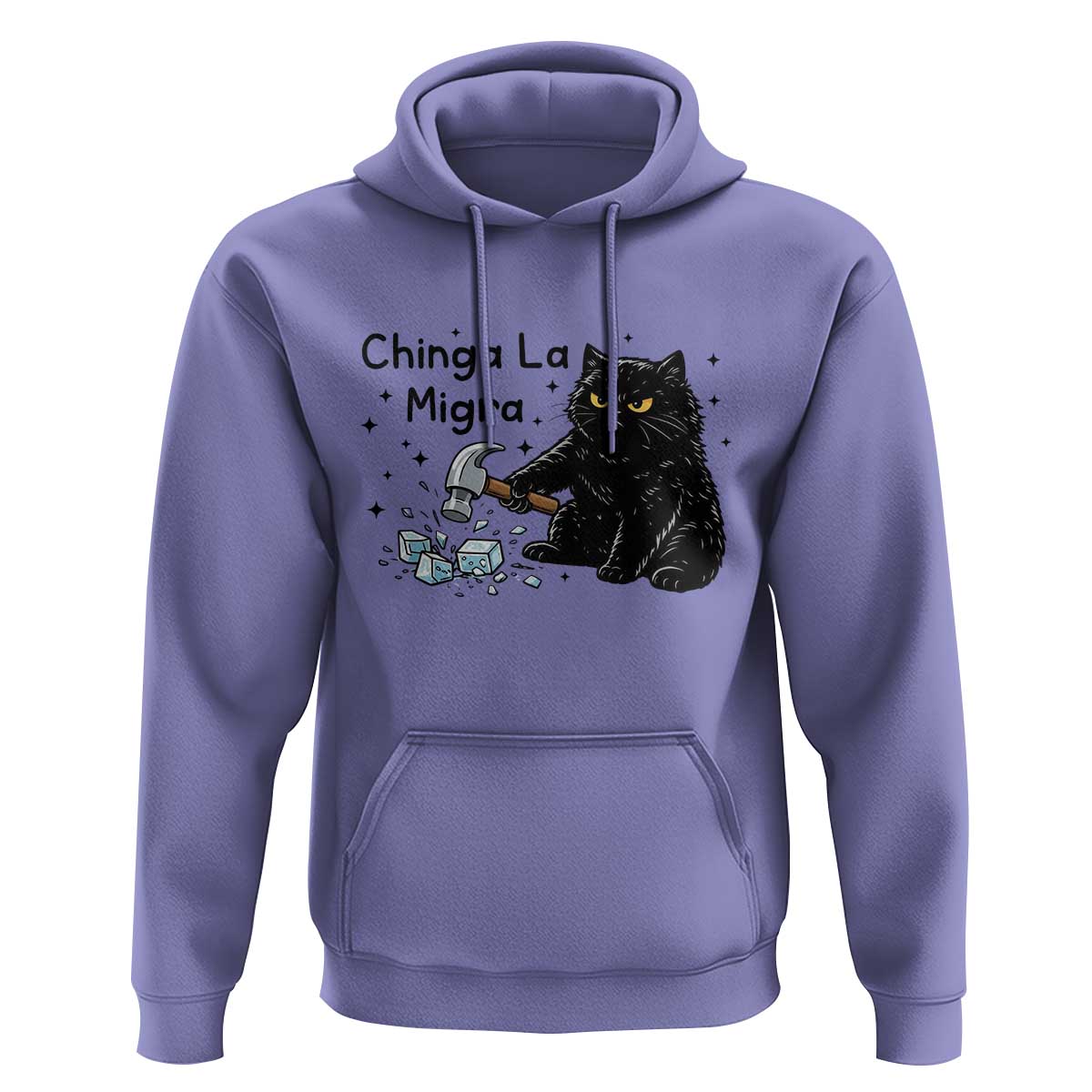Chinga La Migra Hoodie Funny Cat Immigration Support