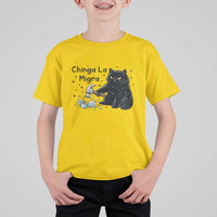 Chinga La Migra T Shirt For Kid Funny Cat Immigration Support
