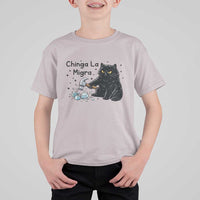 Chinga La Migra T Shirt For Kid Funny Cat Immigration Support