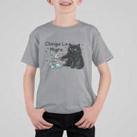 Chinga La Migra T Shirt For Kid Funny Cat Immigration Support