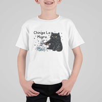 Chinga La Migra T Shirt For Kid Funny Cat Immigration Support