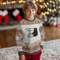Chinga La Migra Ugly Christmas Sweater Funny Cat Immigration Support