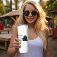 Chinga La Migra Skinny Tumbler Funny Cat Immigration Support