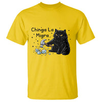 Chinga La Migra T Shirt Funny Cat Immigration Support
