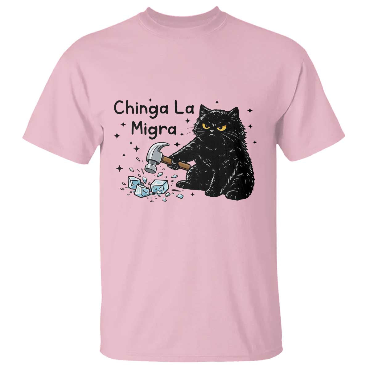 Chinga La Migra T Shirt Funny Cat Immigration Support