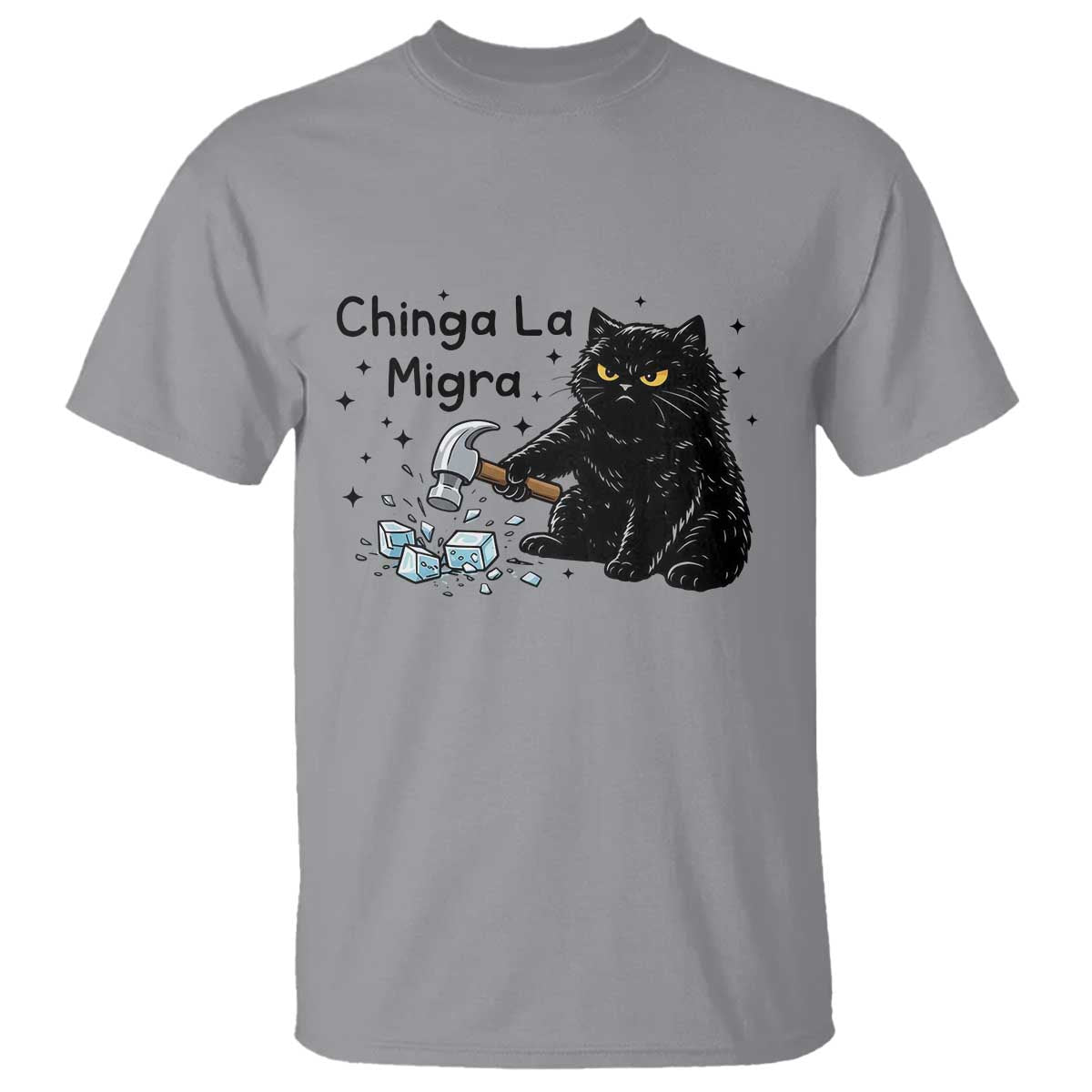 Chinga La Migra T Shirt Funny Cat Immigration Support