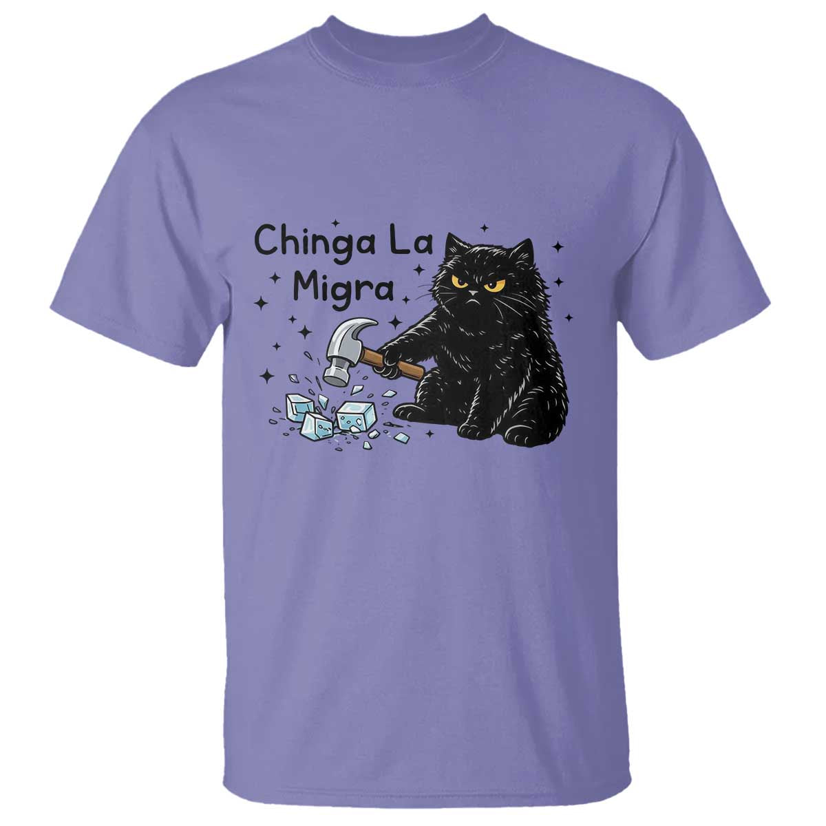 Chinga La Migra T Shirt Funny Cat Immigration Support