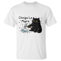 Chinga La Migra T Shirt Funny Cat Immigration Support