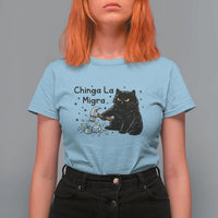 Chinga La Migra T Shirt For Women Funny Cat Immigration Support